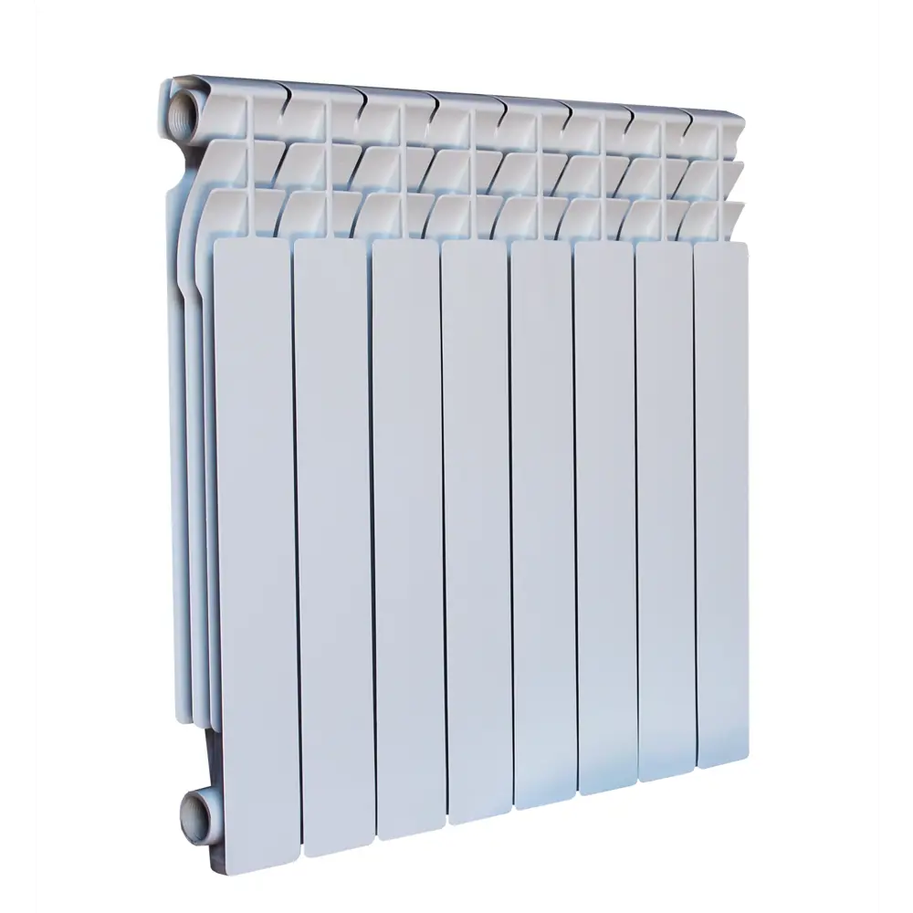 Радиатор секционный Oasis Aluminium 500/70 8 секций боковое подключение алюминий белый STLM-2193379 - Вид №2