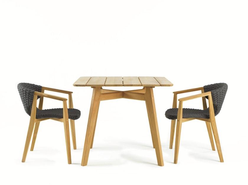 Ethimo Садовый стол из тикового дерева Knit Knittq01 - Вид №13