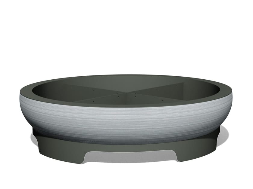 Круглая плантатор из переработанного пластика и нержавеющей стали BENKERT BANKE Ontigo ARCH-00006715