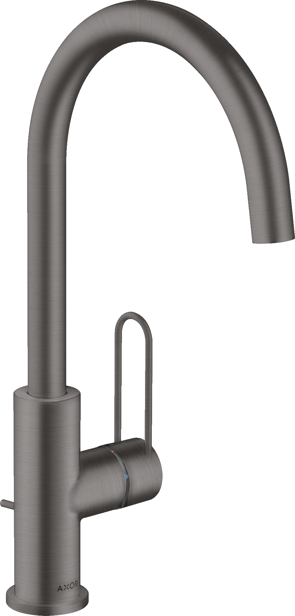 38036340 Смеситель для раковины 240, однорычажный, с петлевой ручкой и сливным гарнитуром AXOR UNO