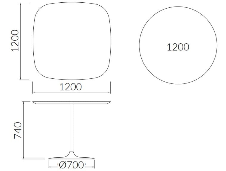 Круглый ламинированный стол ALMA DESIGN Малена ARCH-00144993 - Вид №7