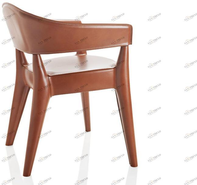 ALMA DESIGN Кожаное кресло с подлокотниками Jo sun-id-1435233