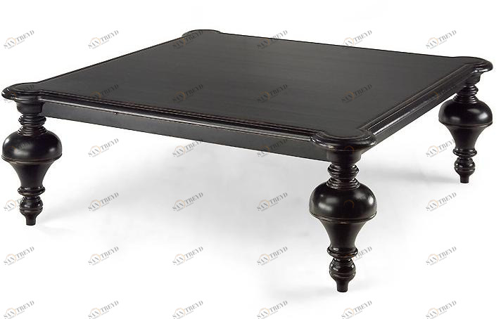 MARIONI Квадратный журнальный столик из массива дерева Tower 01985