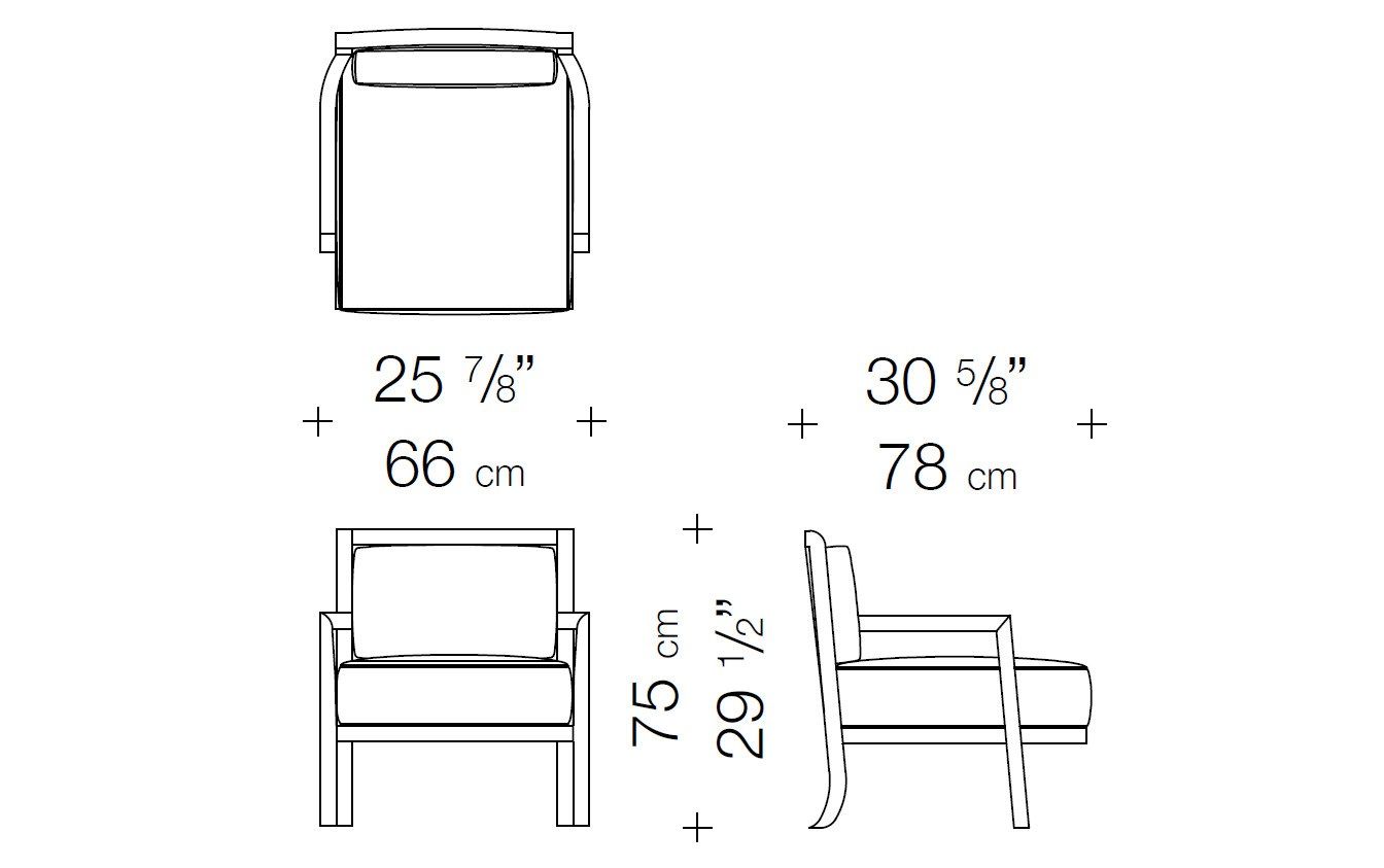 Съемное кожаное кресло с подлокотниками Garbarino Dan ARCH-00129279 - Вид №2