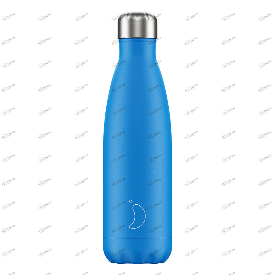 Термос 500 мл голубой Neon Blue CHILLY'S BOTTLES ДИЗАЙНЕРСКИЕ 00-3948008 Голубой 