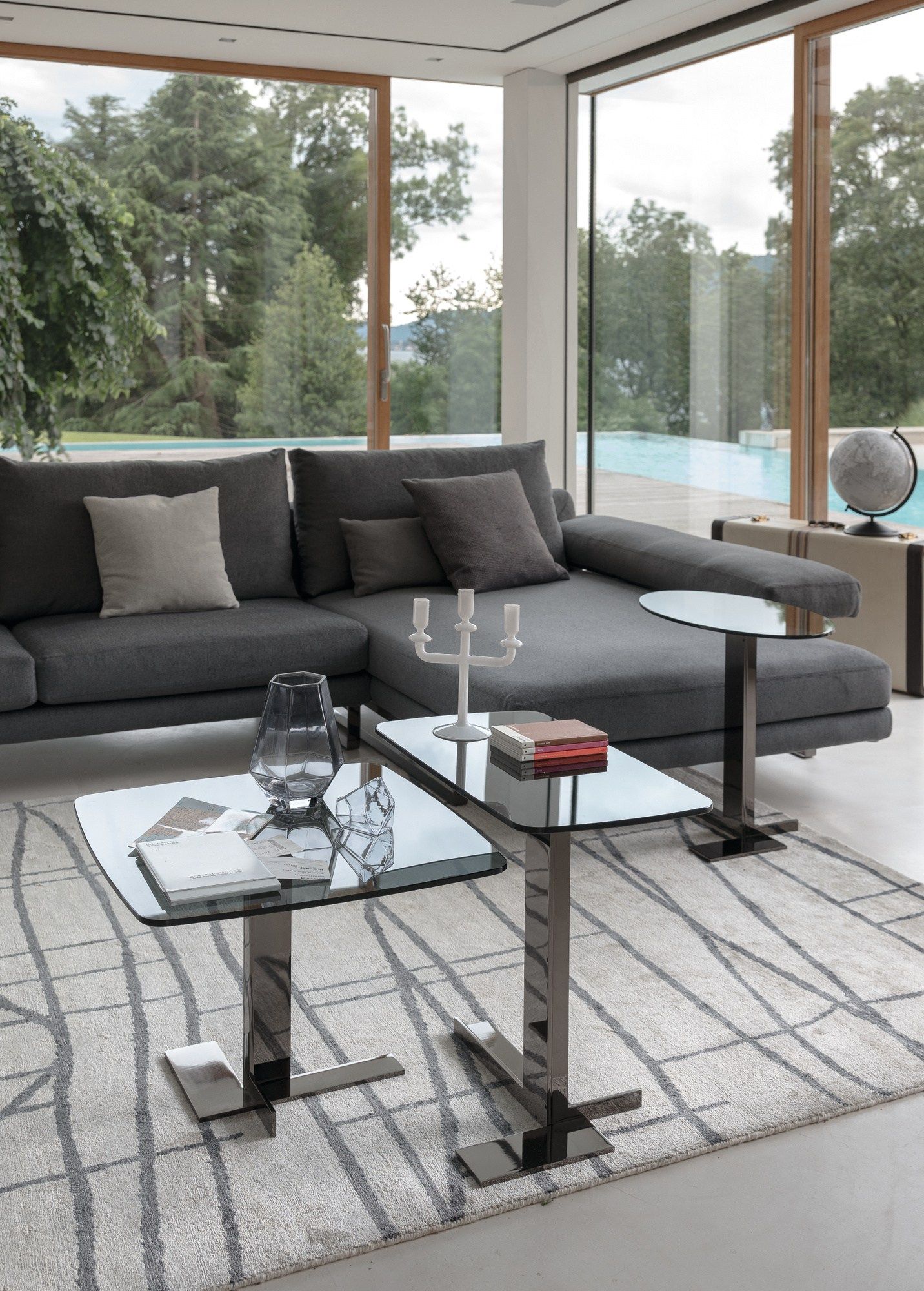 Стеклянный квадратный журнальный столик Arketipo LITH ARCH-00075783 - Вид №2