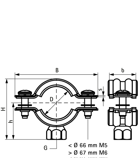 3391148 Крепление для труб  WLC Хомут со звукоизоляцией для труб всех видов WALRAVEN  - Вид №1