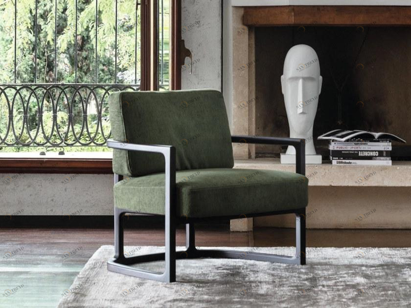 Porada Кресло из ткани с подлокотниками Nineteen sun-id-1466399