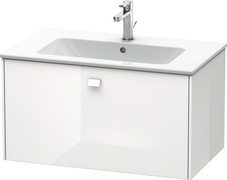 BR400200909 Brioso Тумбочка подвесная Светло-голубой матовый декор Duravit - Вид №2