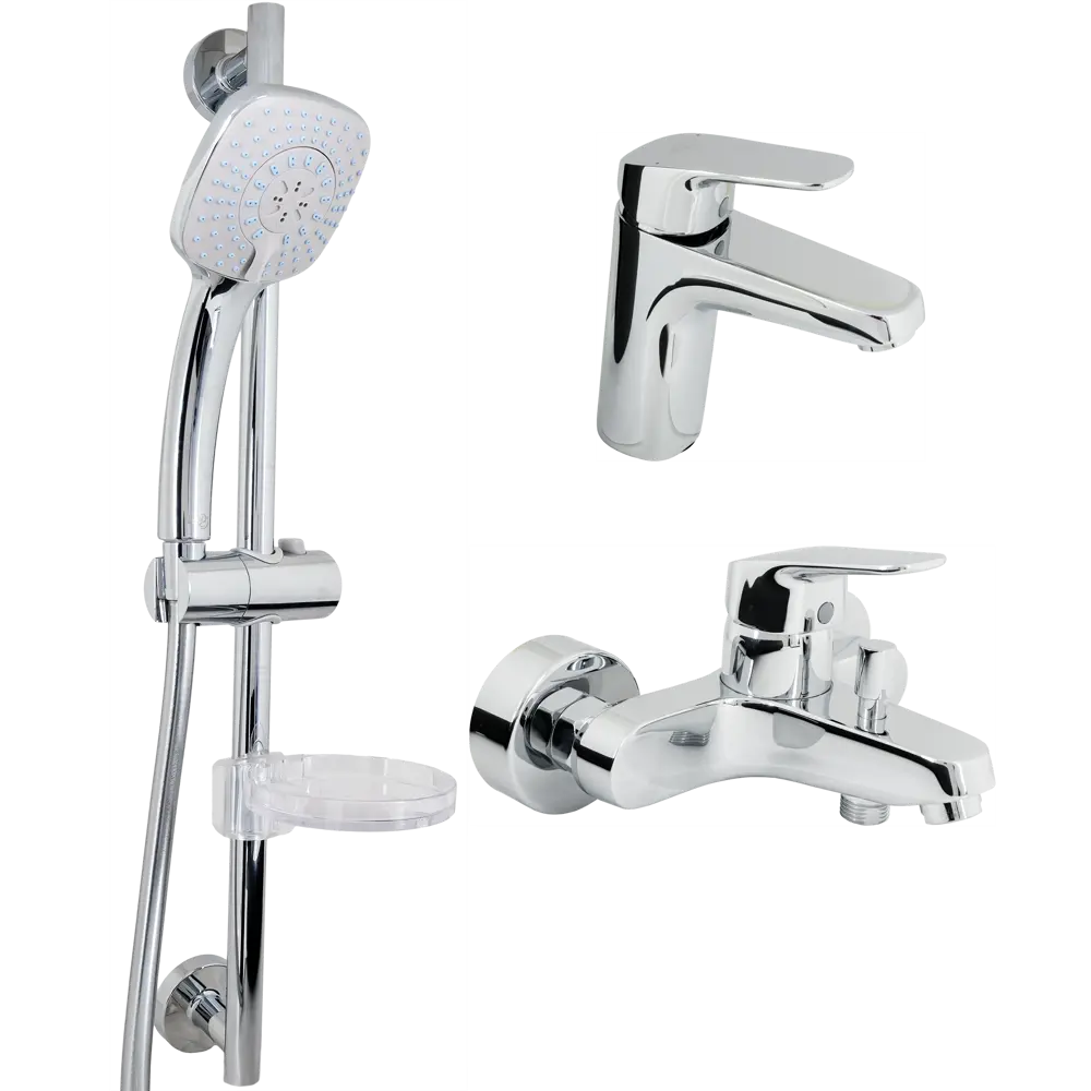Комплект для душа 3 в 1 Ideal Standard «Ceraflex» 3 режима цвет хром 82253949 STLM-2062556 Без серии
