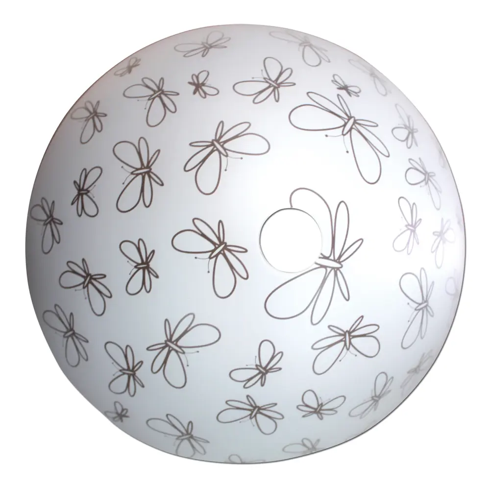 Плафон для подвеса Бабочки, цвет белый NINA GLASS STLM-2193650