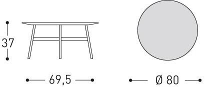 Varaschin Круглый журнальный столик из мрамора Summer set 3018 - Вид №3