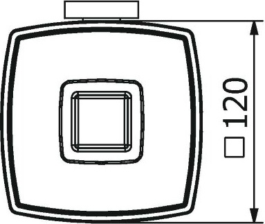 21815A Мыльница подвесная цвет хром LANGBERGER LEDRO - Вид №2