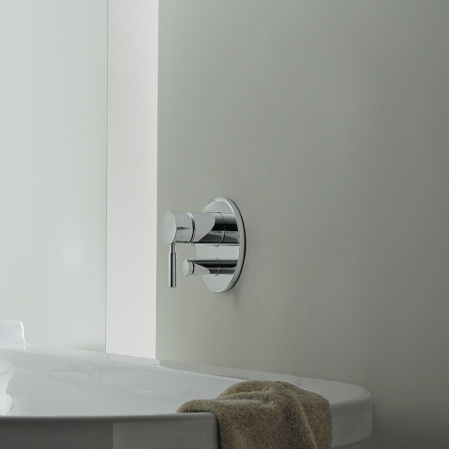 Смеситель однорычажный скрытого монтажа с переключателем - Матовый Черный DornBracht Meta 36120660-33 - Вид №1