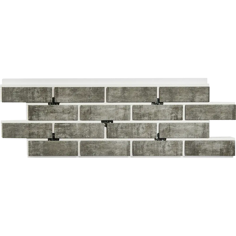 Термопанель рядовая Мосстрой-31 Brick Wall серый 118x41x5 см STLM-2045070