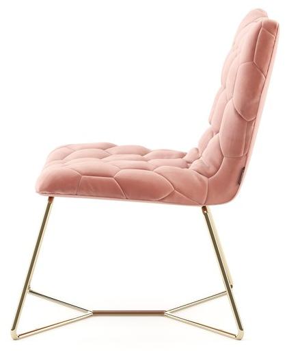 Domkapa Кресло из бархата и структура из стали, полированной золотом  Dkk30  - Вид №2