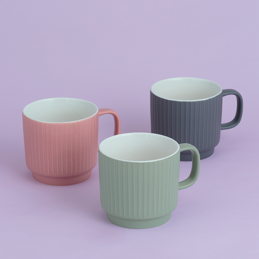 2002.102 Кружка embossed, 355 мл, серая Mason Cash  - Вид №1