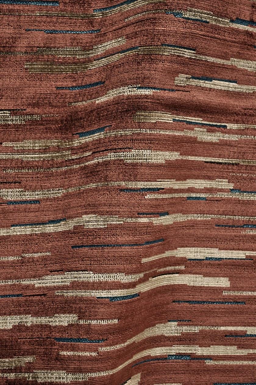 LELIEVRE Блестящая ткань в полоску Nature précieuse 0611 - Вид №4