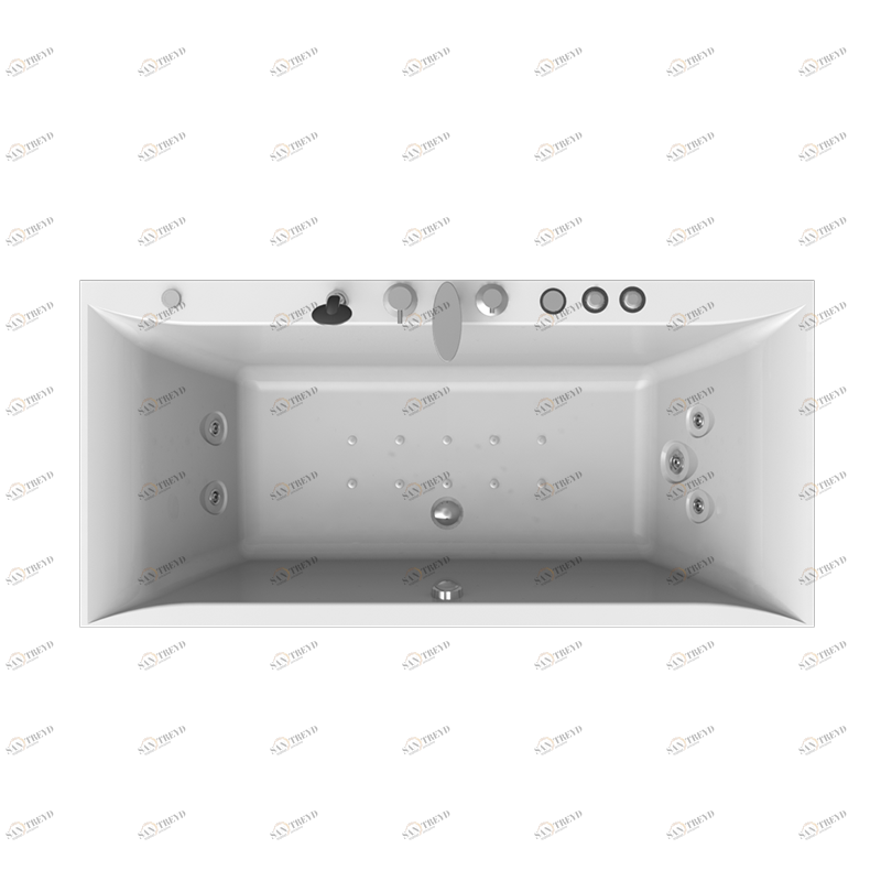 Гидромассаж "Релакс Chrome" на ванну Палермо (двигатель 750 Вт, джет Глори - 4 шт., джет Джереми - 1 шт.) Radomir 1-65-2-0-1-033