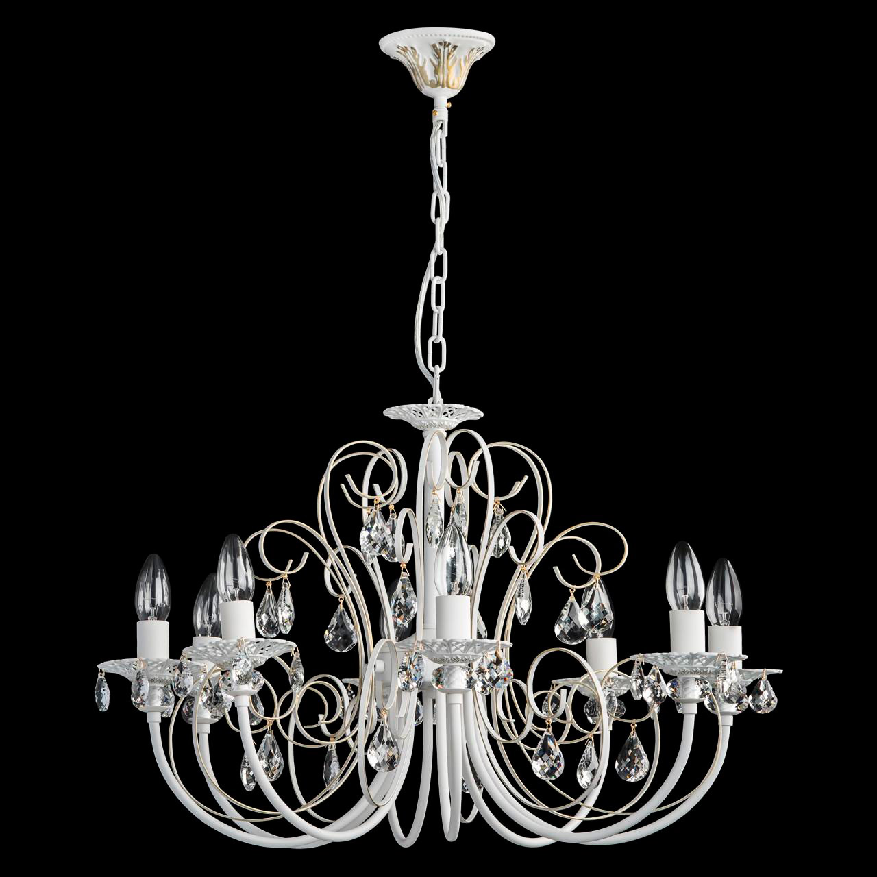 Подвесная люстра MW-Light Свеча 301015308 белая MW-LIGHT ДИЗАЙНЕРСКИЕ, СВЕЧА 188134 Белый  - Вид №2