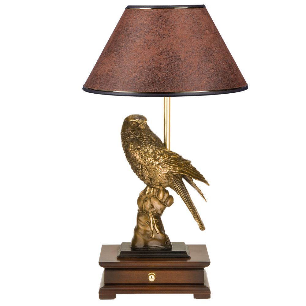 33005/1,34013 Настольная лампа с бюро Соколиная охота Шоколад BOGACHO 4627138211595, 4627138151556