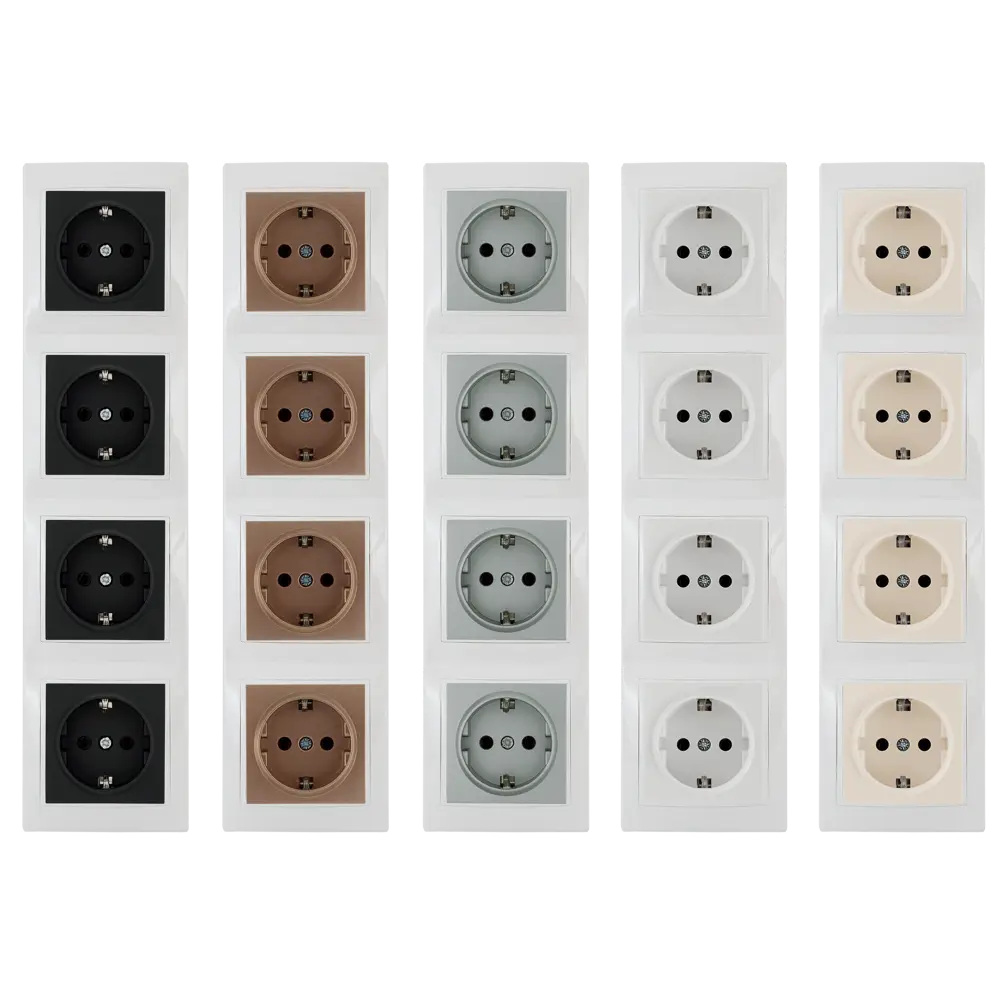 TDM ELECTRIC Рамка вертикальная для розеток и выключателей Таймыр белая 85591183 STLM-0064409 - Вид №1