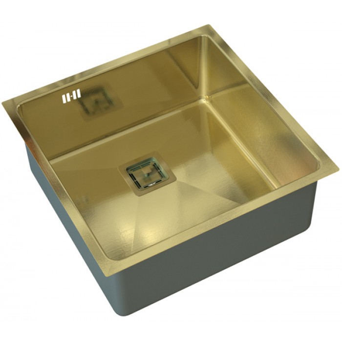 Zorg SZR-44 G Bronze Мойка кухонная квадратная Zorg  - Вид №1