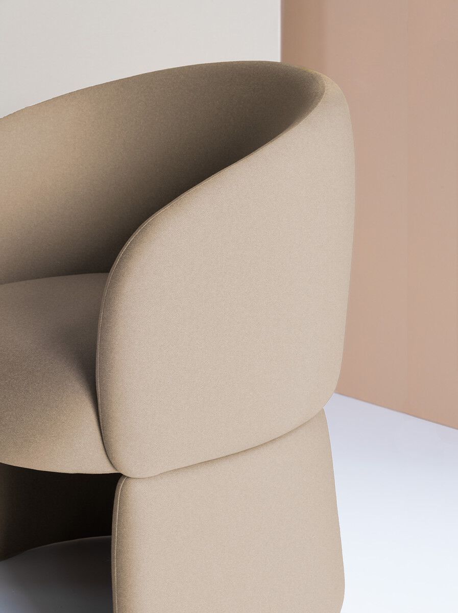 Тканевое кресло с подлокотниками Potocco Jade ARCH-00096185 - Вид №2