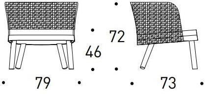 Varaschin Веревочное садовое кресло с подлокотниками Emma 236l - Вид №8