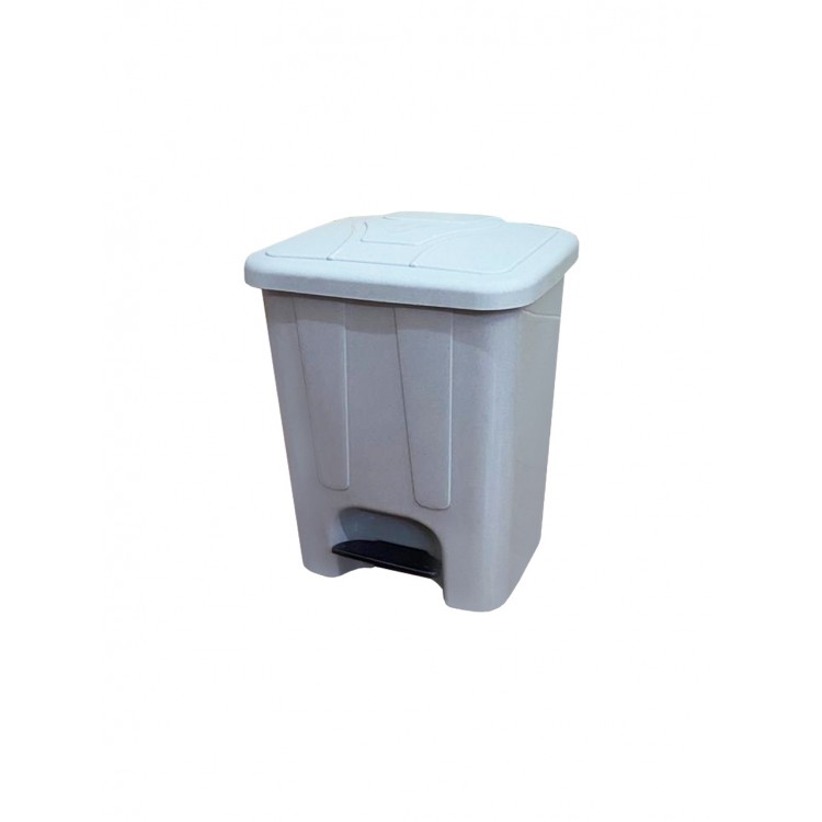 50035 white TELKAR Мусорный бак с крышкой и педалью для раздельного сбора отходов 65 л. Белый 