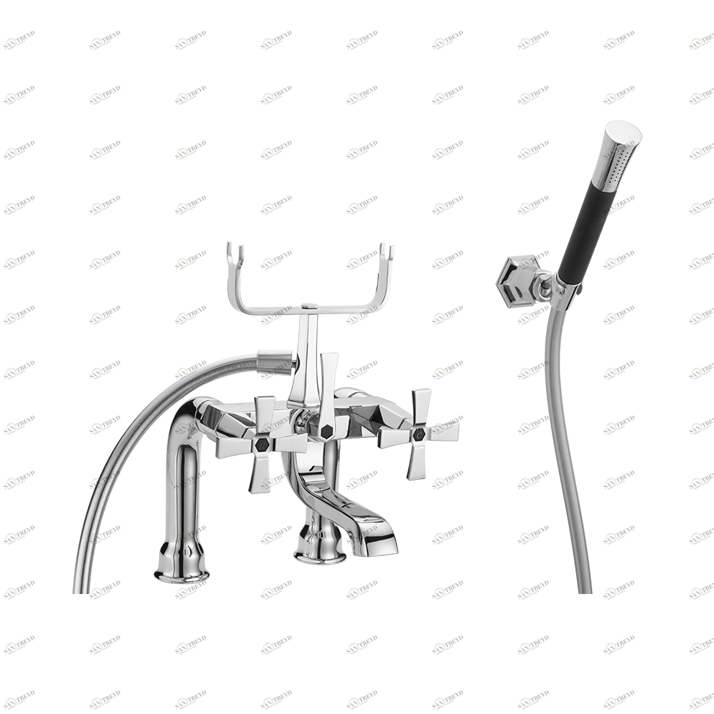 Смеситель на борт ванны, 2 отв Cisal CHERIE CX000090