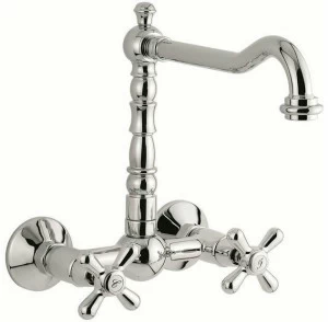 EMMEVI RUBINETTERIE Смеситель для кухни настенный с поворотным изливом Decò old