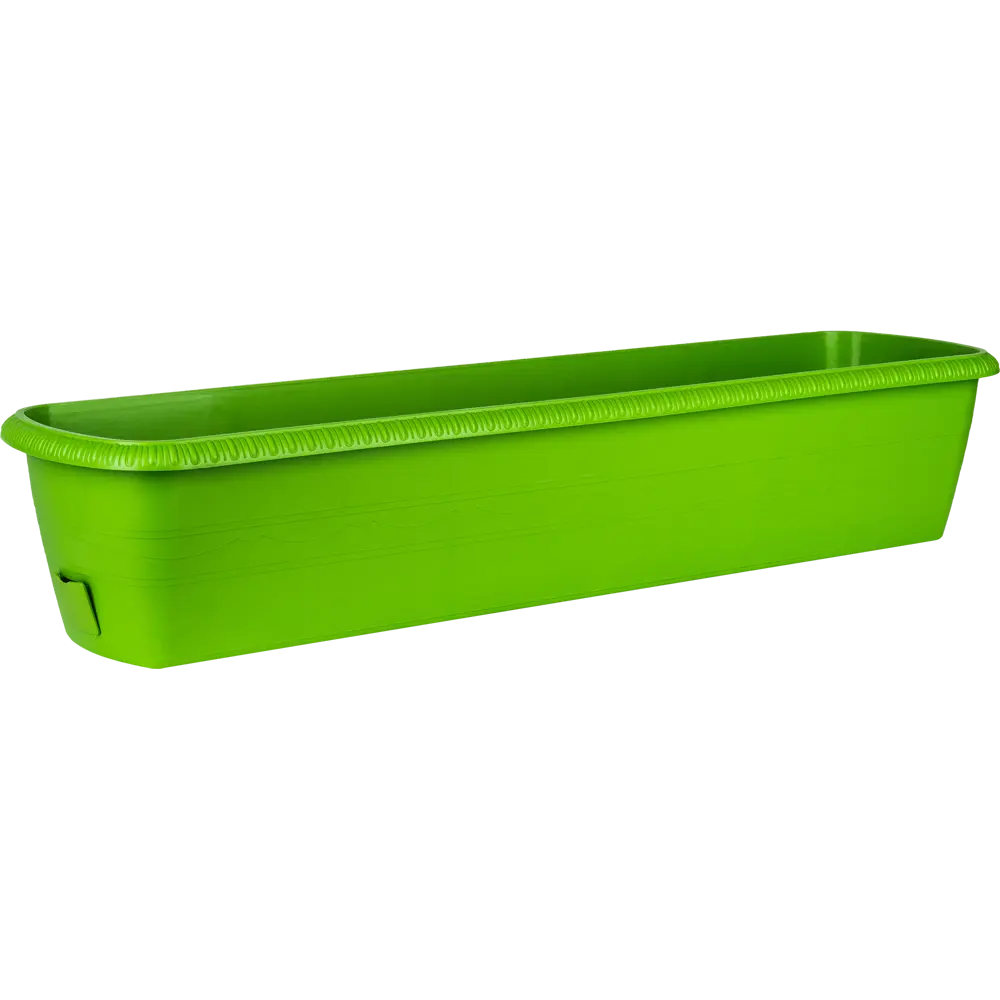 Ящик балконный Жардин 60x20x15.5 см v18 л пластик зелёный ТЕК.А.ТЕК STLM-2044295