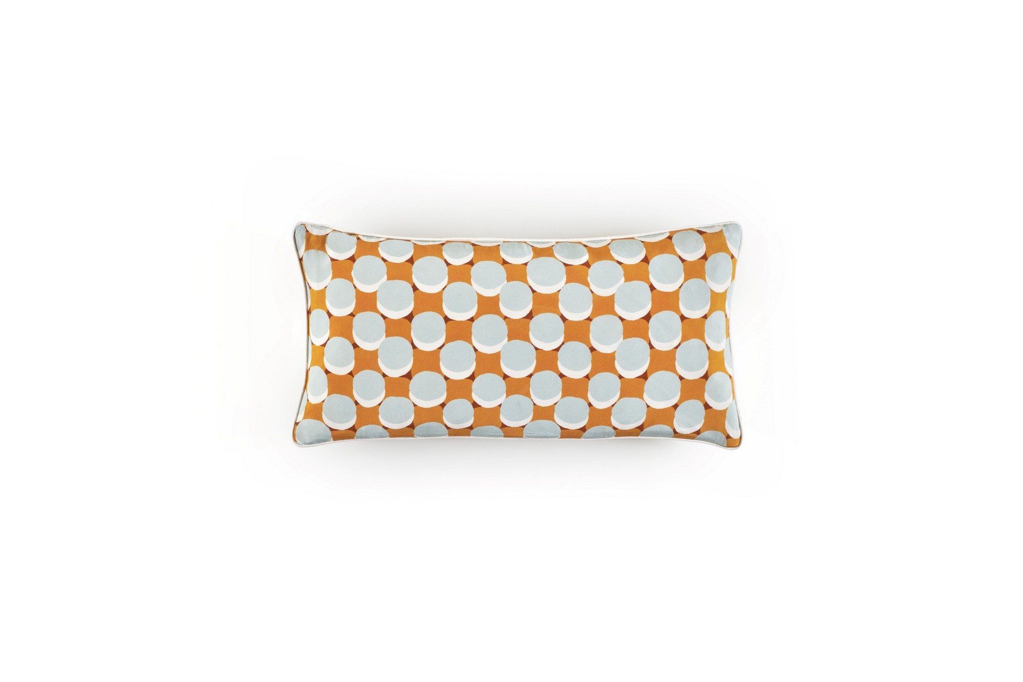 Прямоугольная шелковая подушка с геометрическим рисунком Élitis TWIST ARCH-00130599 - Вид №27