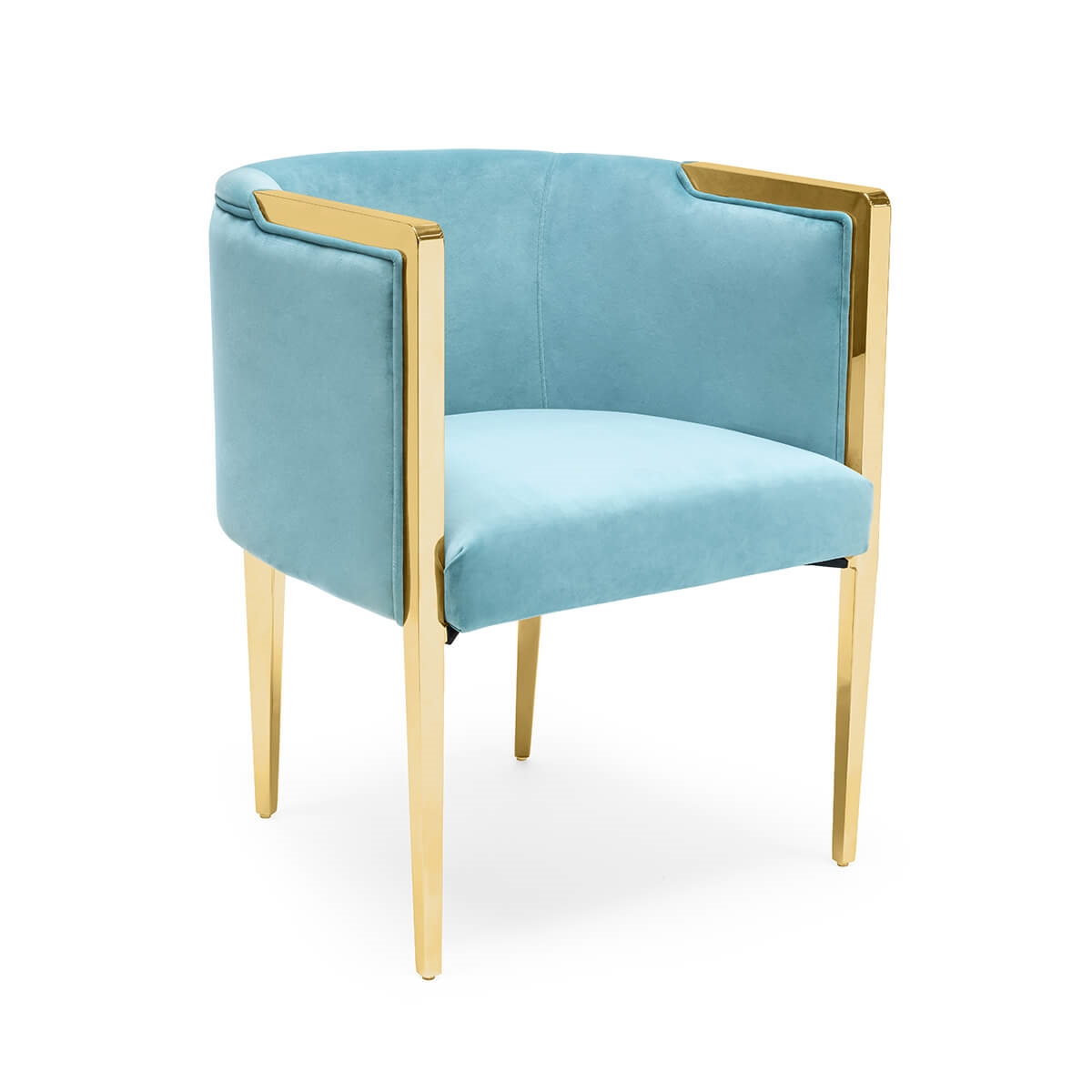 700417-81 ABHIKA СТУЛ GARDA ROUND LT.BLUE  - Вид №2