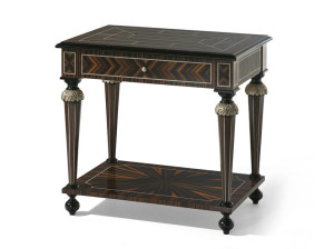 Прямоугольный журнальный столик из черного дерева в стиле Людовика XVI