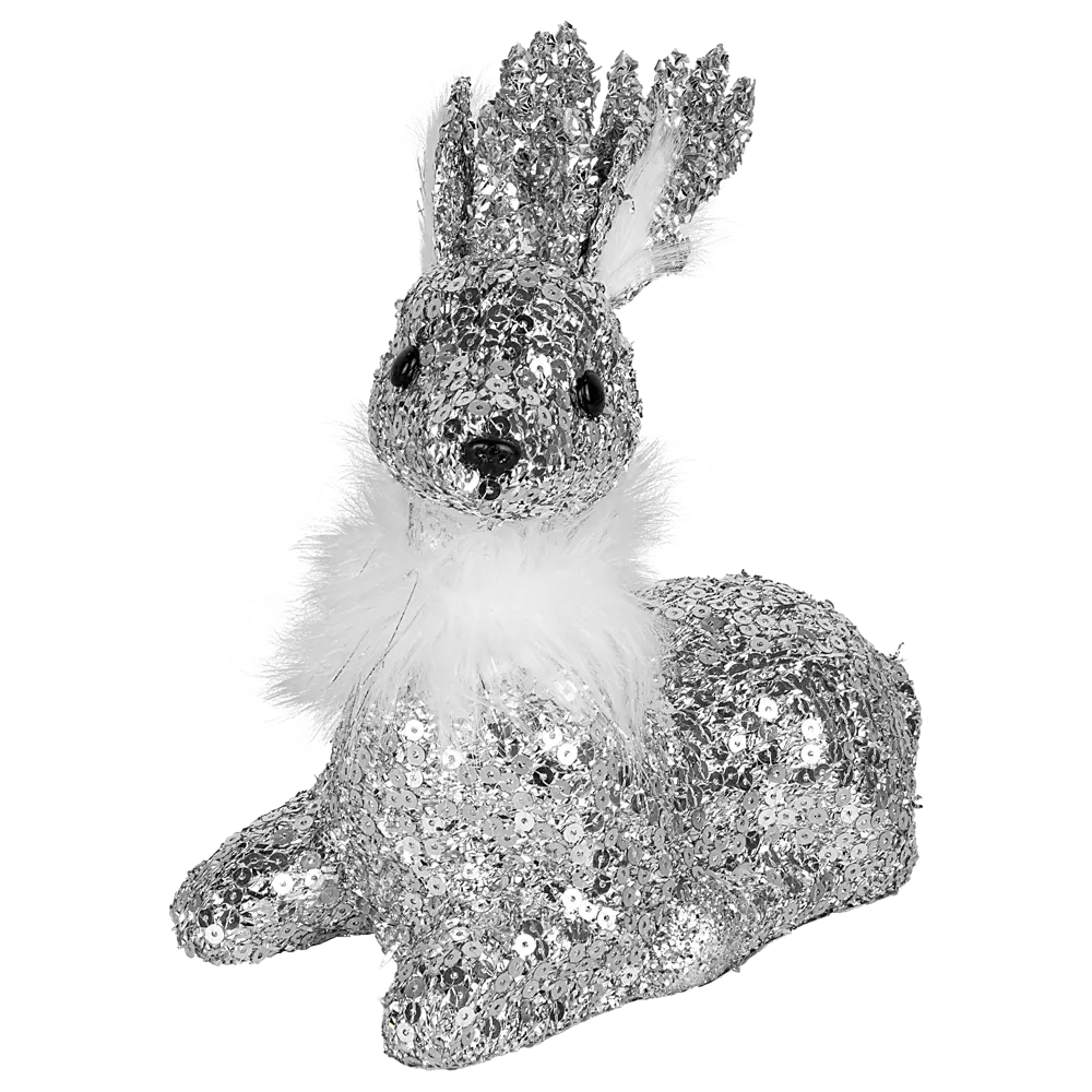 89368047 Декоративная фигура Олень 20x13 см серебристый STLM-1537199 Santreyd Christmas - Вид №1