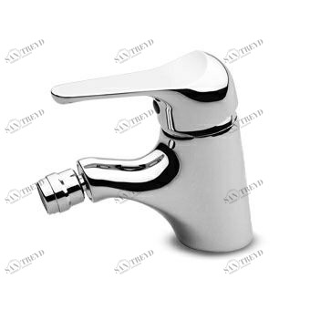 Z1934P Смеситель для биде, однорычажный, с аэратором, гибкое подключение, без слива. Zucchetti Zetamix 1900 