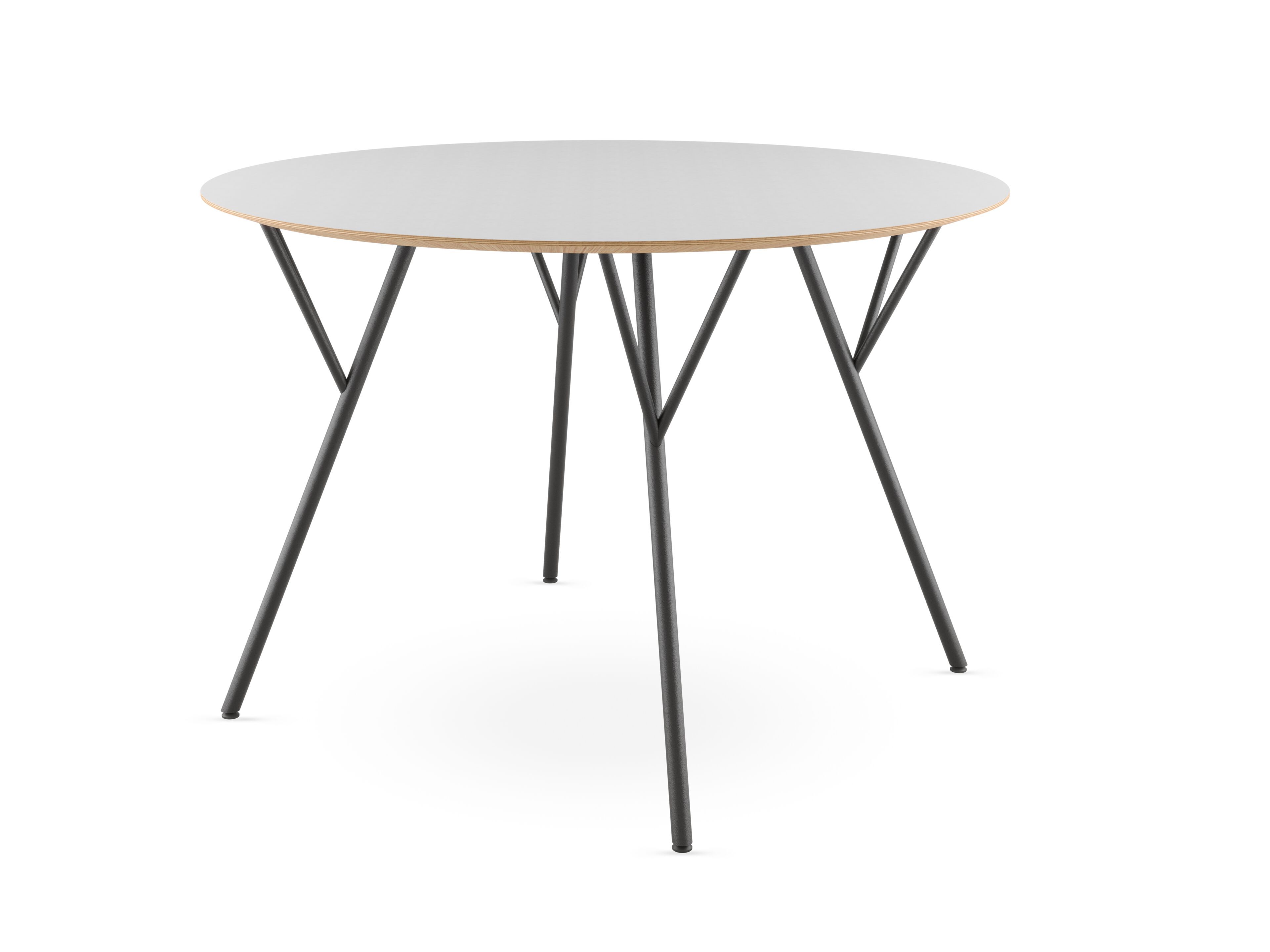 Круглый обеденный стол из стали и дерева LD Seating Trivi ARCH-00088664 - Вид №2