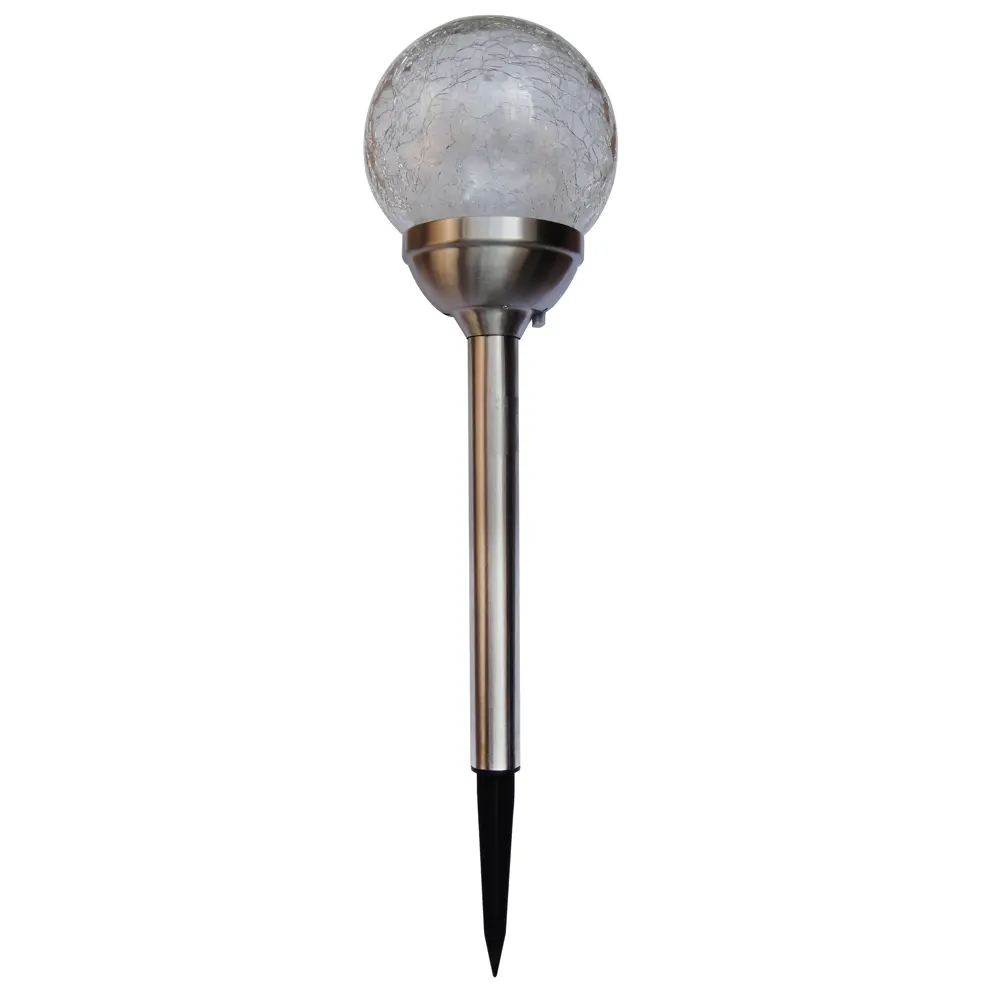 Фонарик садовый на солнечной батарее Kreaforta Apari 46 см цвет серый RGBW свет STLM-2031033