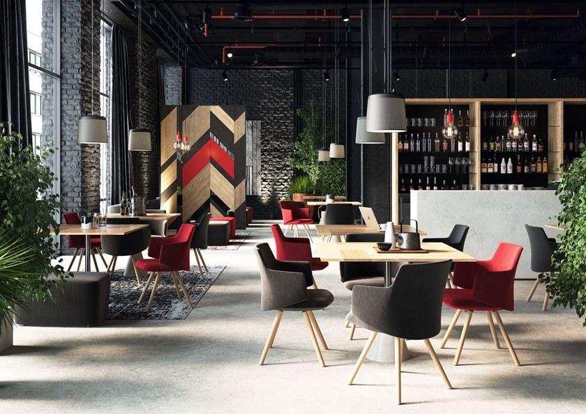 LD Seating Кожаное кресло для конференций на эстакаде с подлокотниками Melody meeting 360, f90-bl - Вид №5