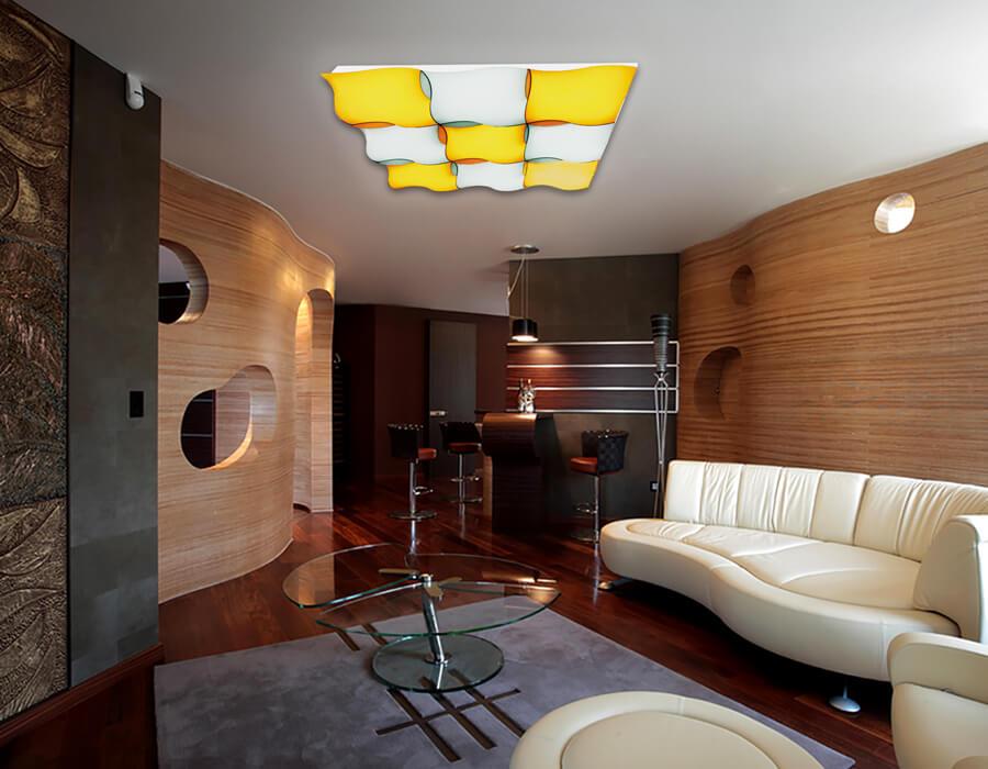 Потолочный светодиодный светильник Ambrella light Orbital Parrus FP2359 WH 288W D720*720 AMBRELLA LIGHT ORBITAL PARRUS 223570 Белый  - Вид №2