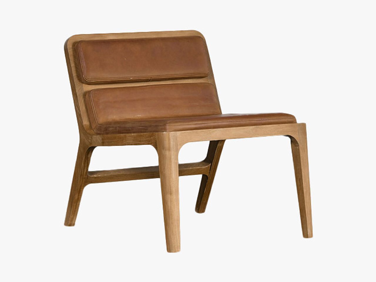 Кресло из цельного дерева и кожи Air Division ARCH-00080081 - Вид №2