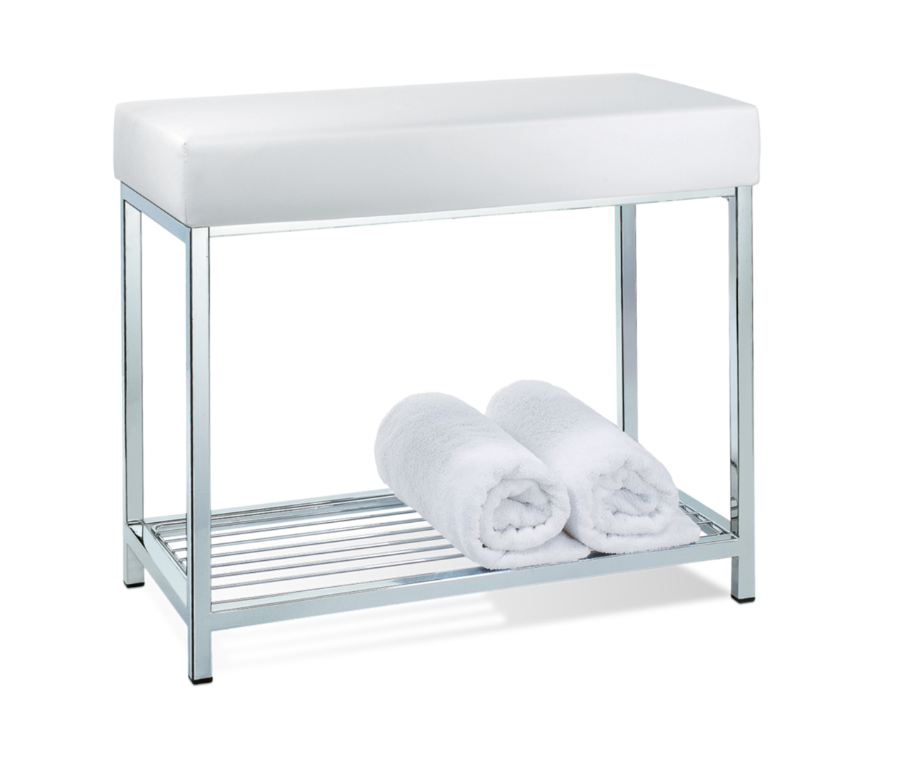 Скамья DW 77 DECOR WALTHER Хром / Сиденье белое 505104 