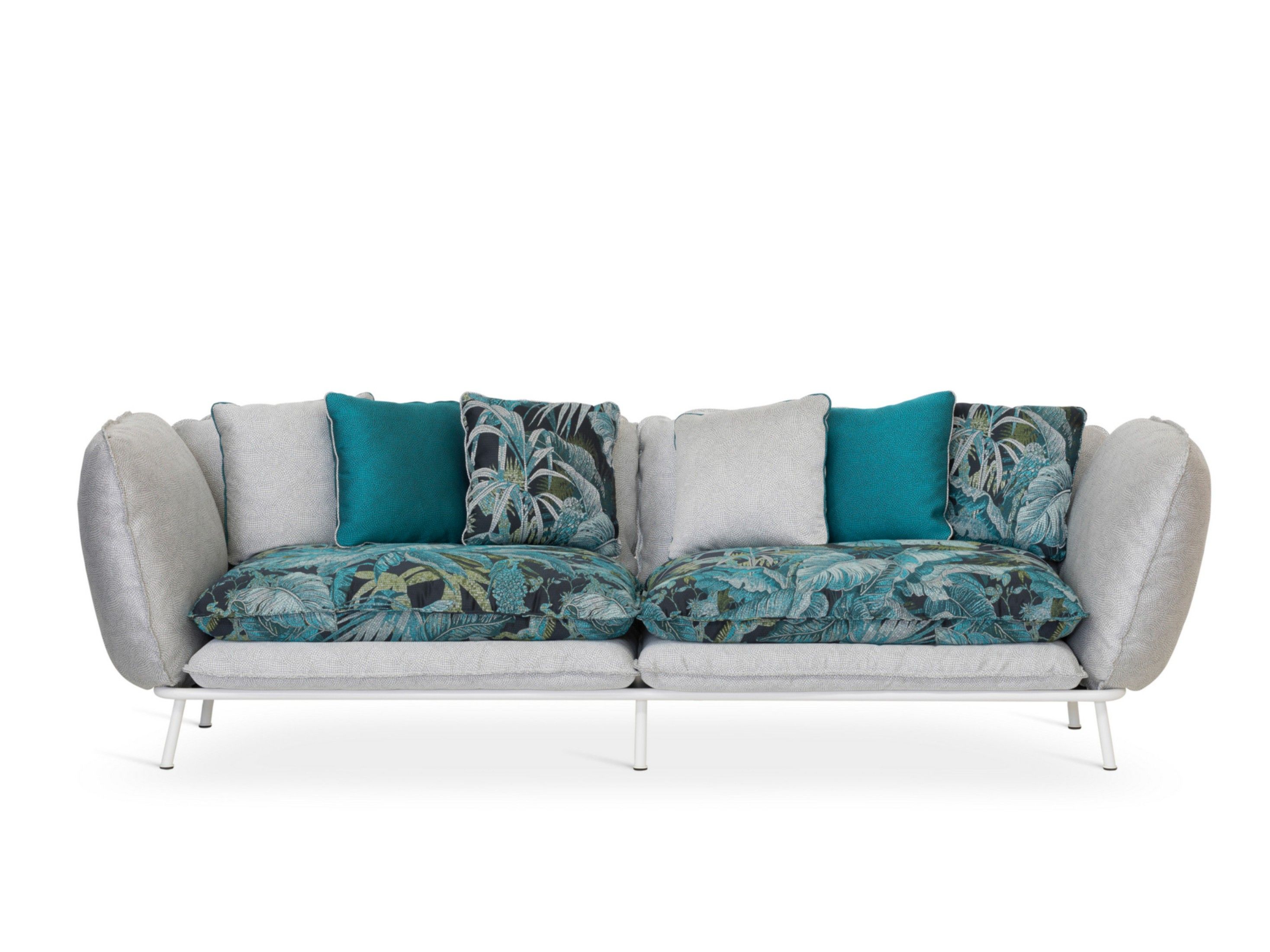 2-местный тканевый съемный садовый диван Sicis Lipari ARCH-00064278