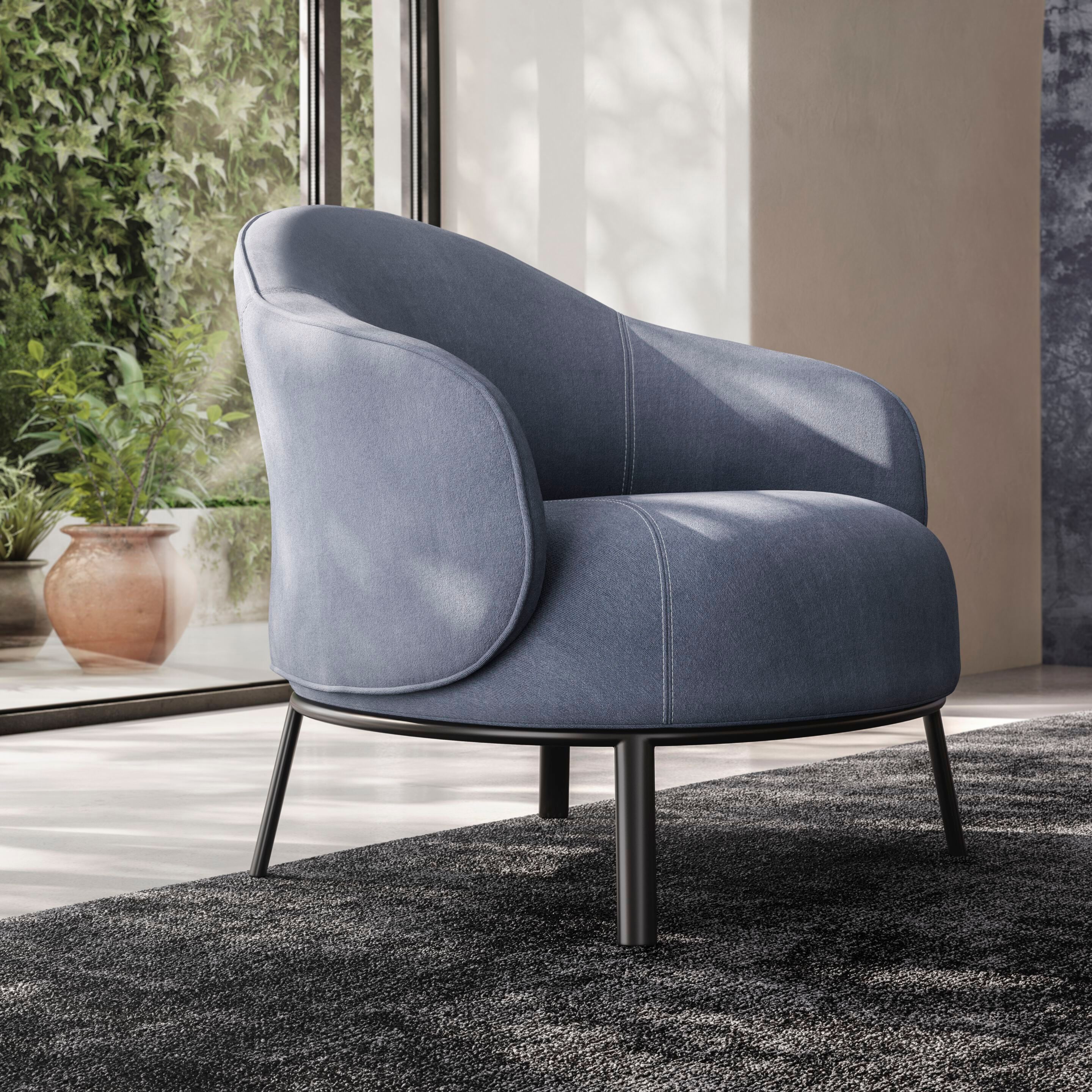 Тканевое кресло с подлокотниками Natuzzi Italia Botanic ARCH-00056055 - Вид №4