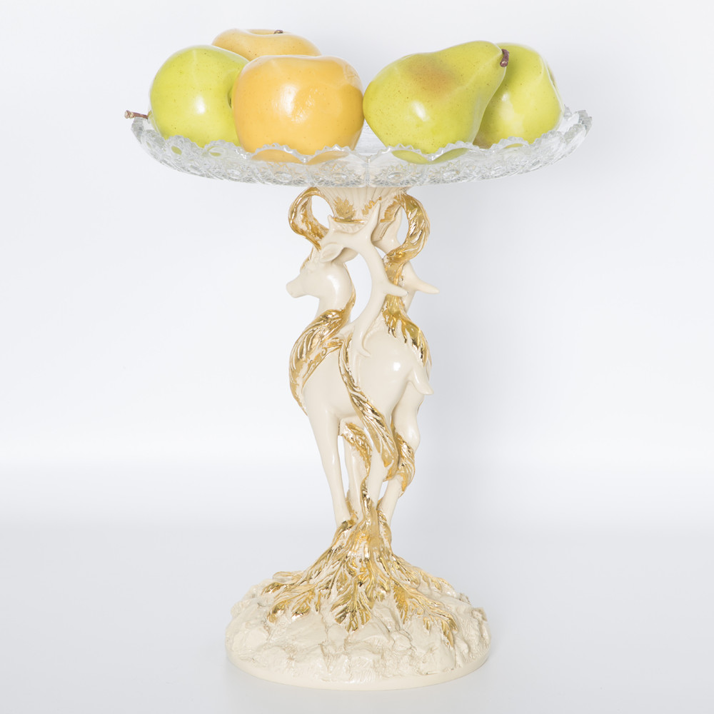 52091 Фруктовница-конфетница Лань Артемиды - 6 Айвори BOGACHO 4627179657208 - Вид №2
