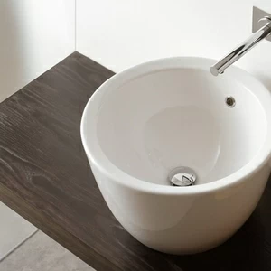 8055 Накладная раковина на столешницу  овальная Scarabeo Ceramiche
