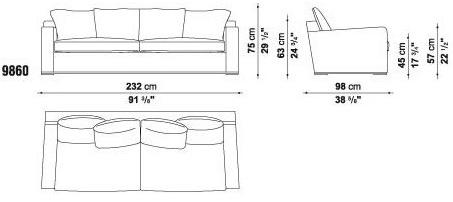 Maxalto Диван из ткани Imprimatur sun-id-1481552 - Вид №5