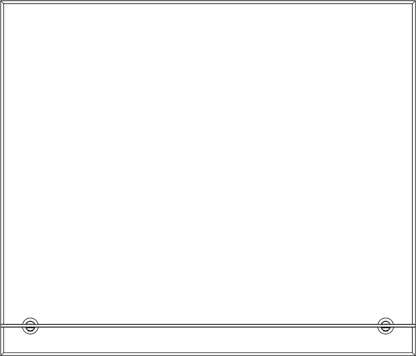 BY 0515 Зеркало с фацетом 5 mm и полочкой 70 cm EVOFORM Attractive - Вид №1